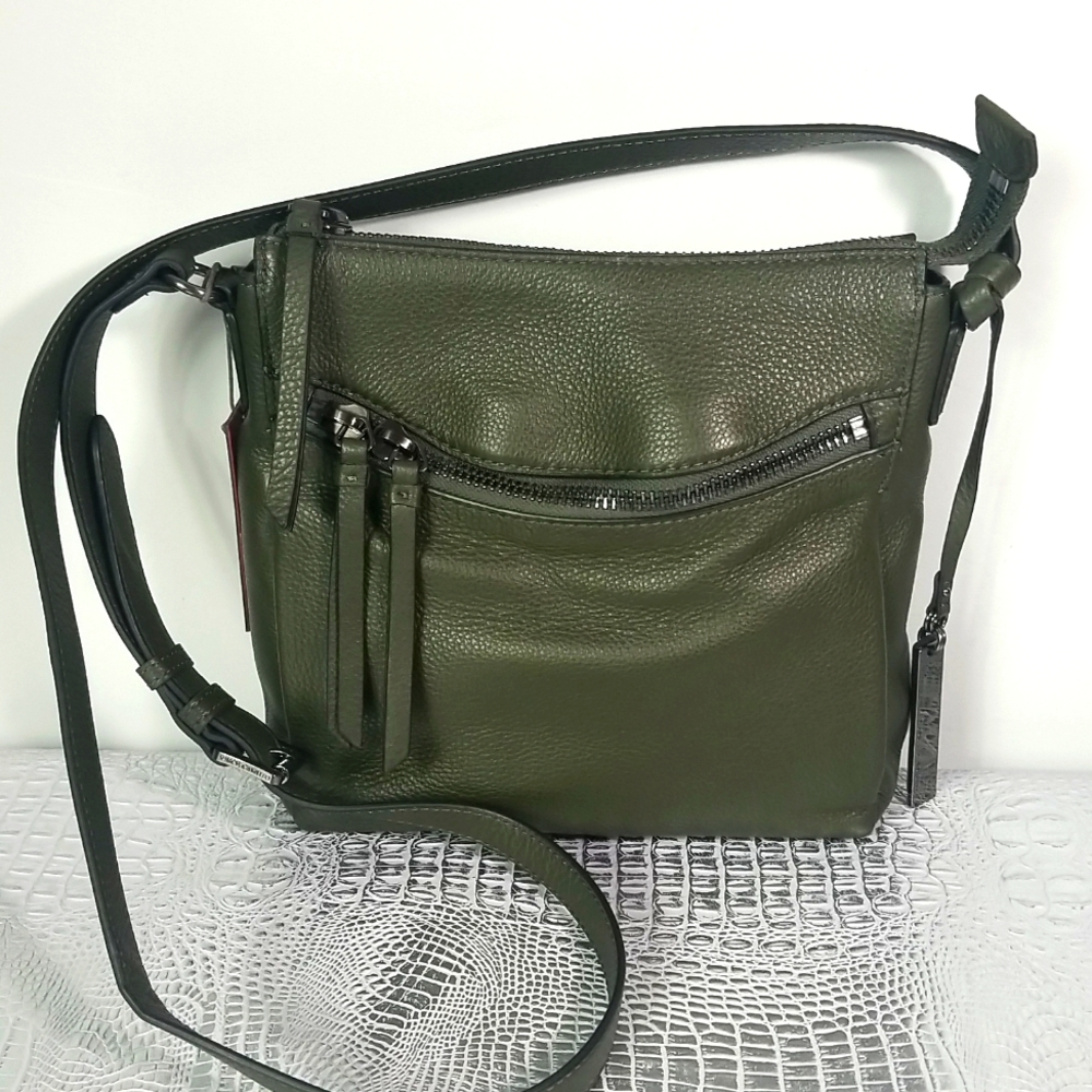 VINCE CAMUTO CROSSBODY BAG IN PINE FOREST NWT - Picture 1 of 8